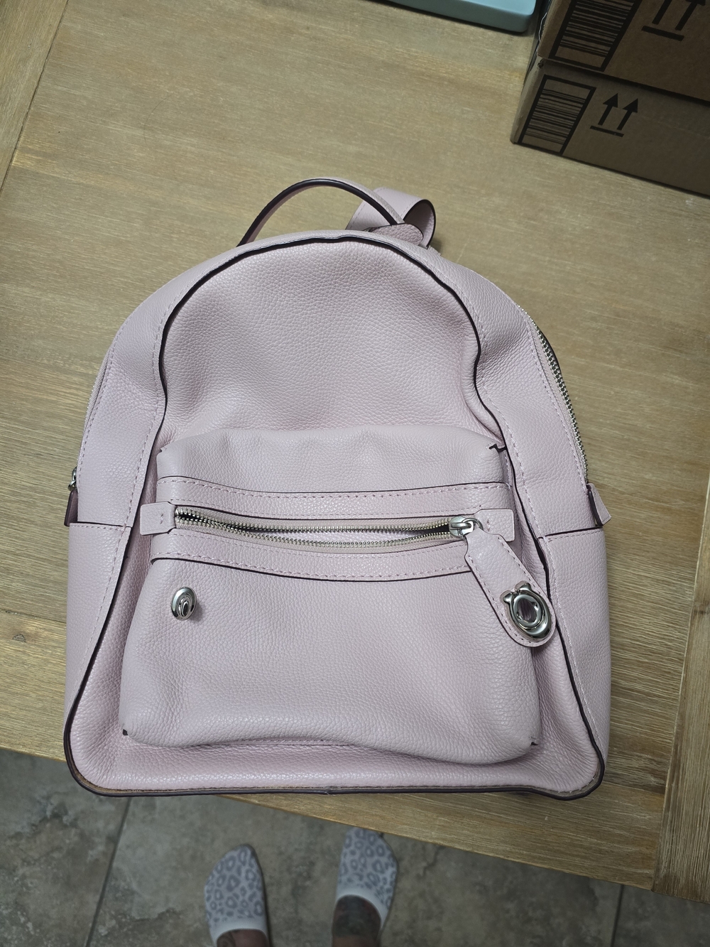 COACH Light Pink Medium Backpack